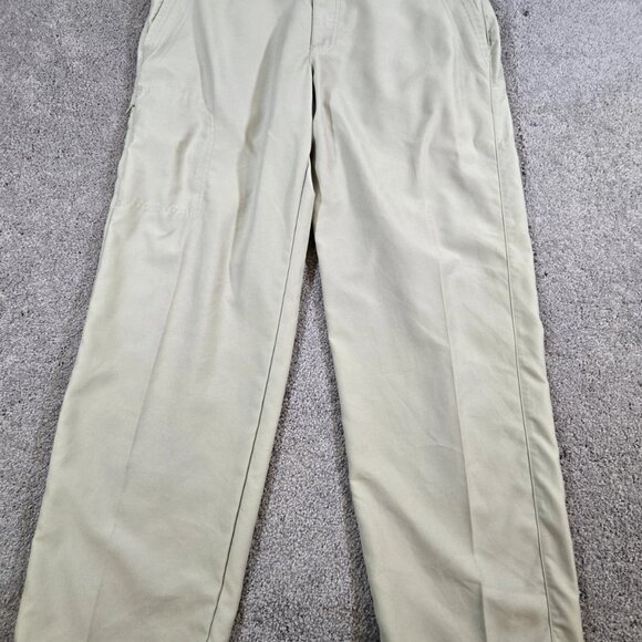 Columbia Pants Mens 34 Khaki Chino‎ Straight Leg Flat Front Outdoor Pockets - Picture 2 of 9